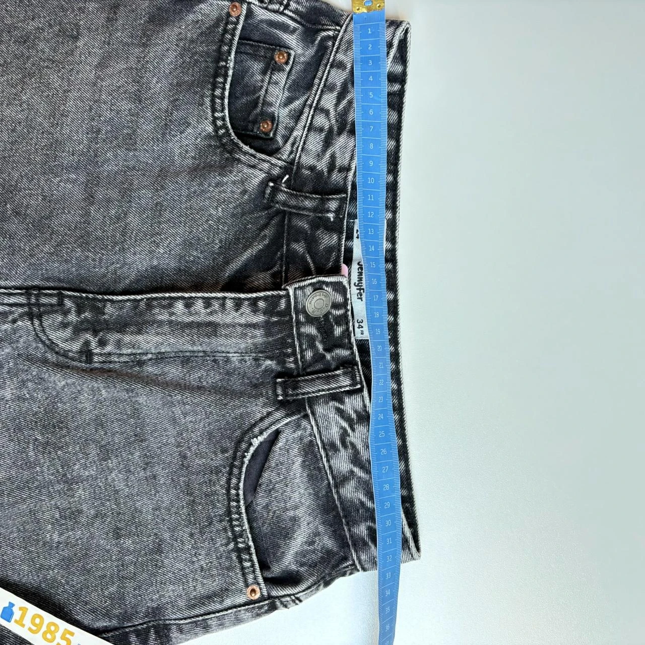 Jeans Jennyfer 34 com rasgos em cinza escuro – photo 7